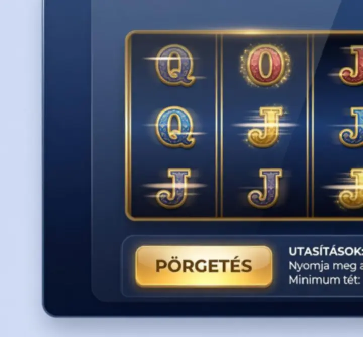 Play Review Space slot-stílusú játék menete böngészőben, sötétkék-arany felülettel