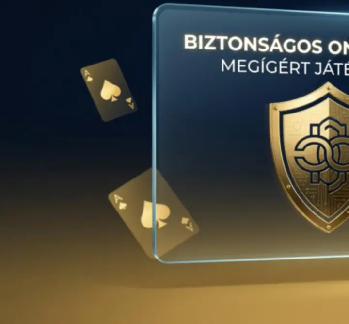 Biztonságos online platformot jelképező grafika